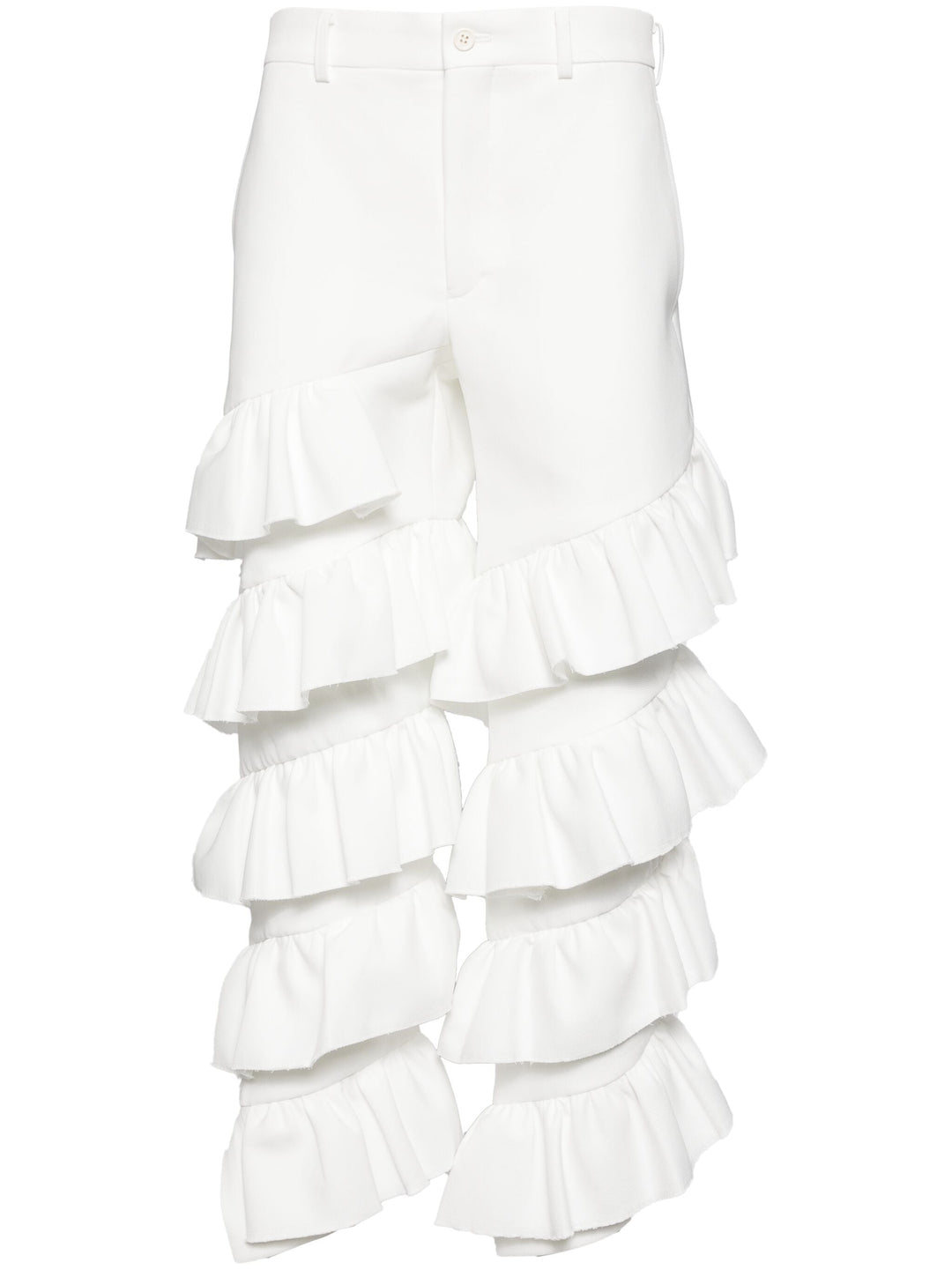 Trousers With Twill Frills
