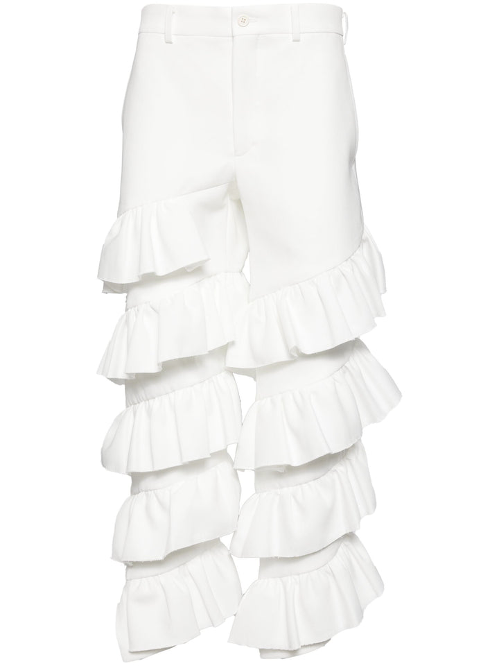 Trousers With Twill Frills