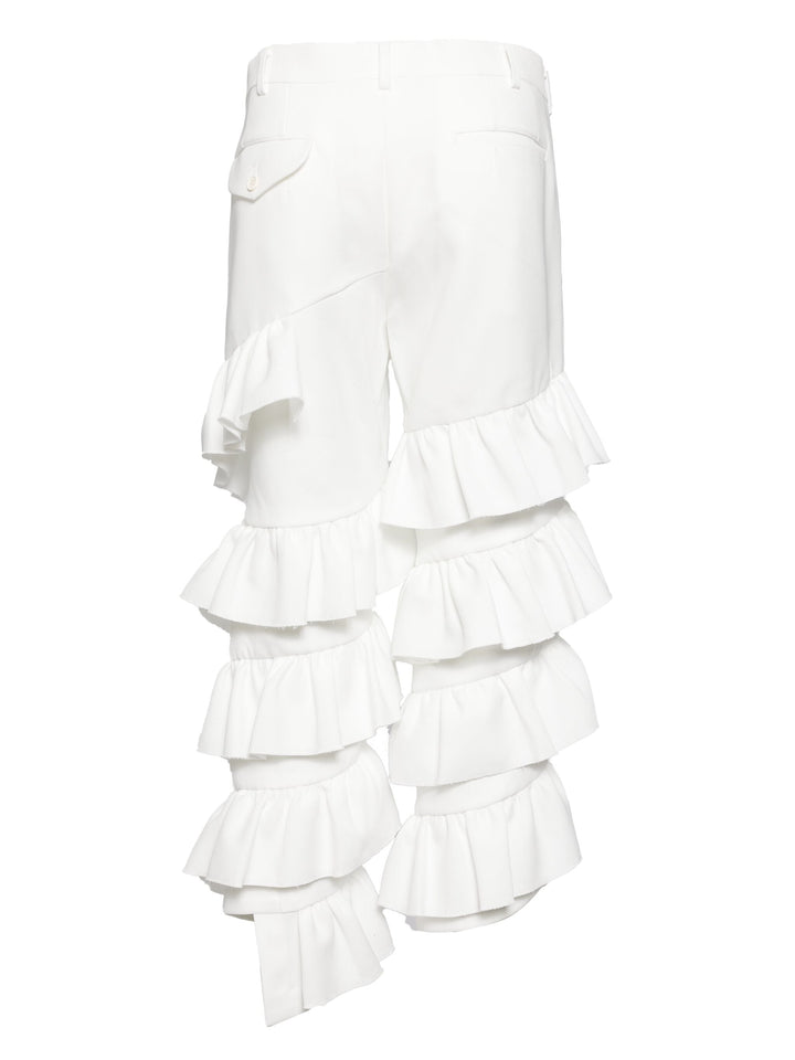 Trousers With Twill Frills