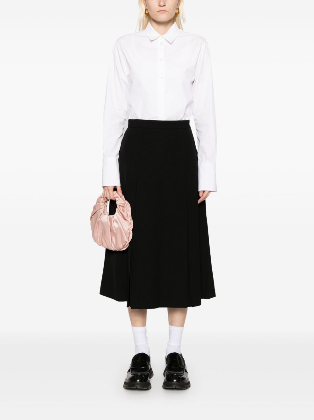 Pleat Front Skirt
