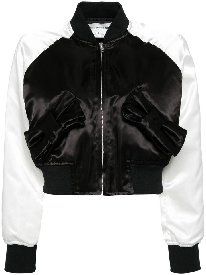 Ribbon Pocket Varsity Jacket