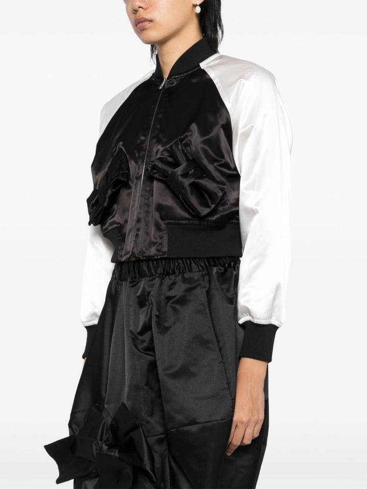 Ribbon Pocket Varsity Jacket