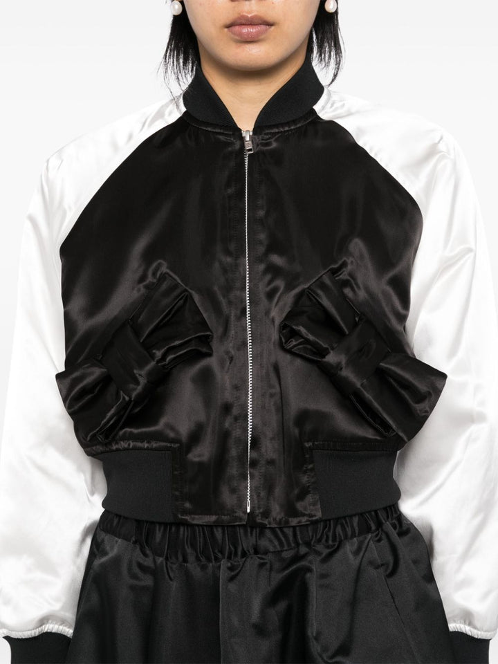 Ribbon Pocket Varsity Jacket