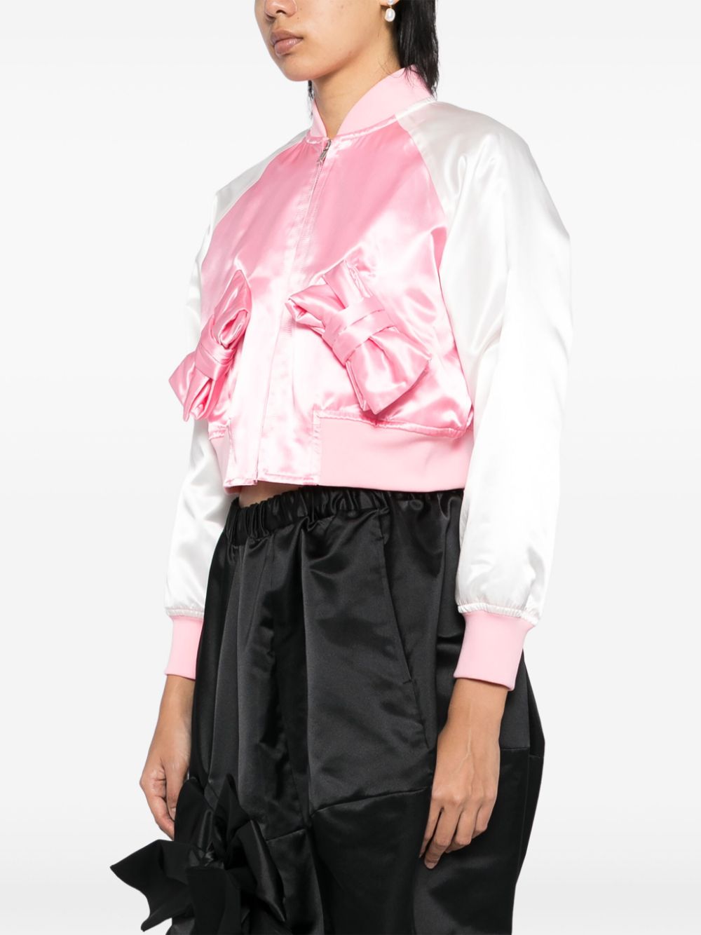 Ribbon Pocket Varsity Jacket