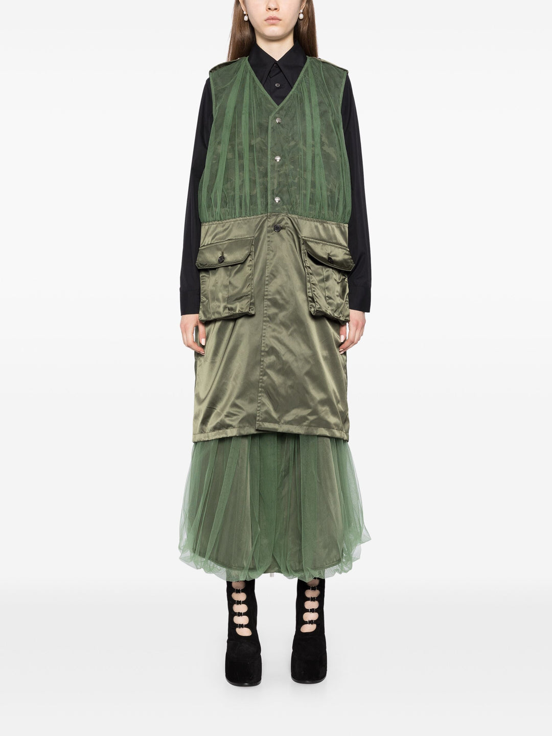 Utility Pocket Long Vest