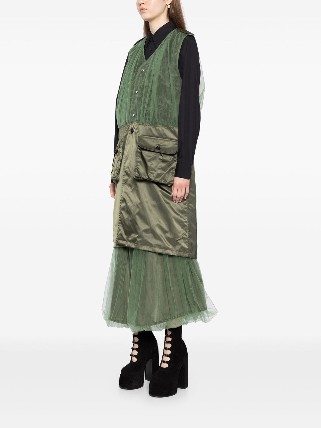Utility Pocket Long Vest