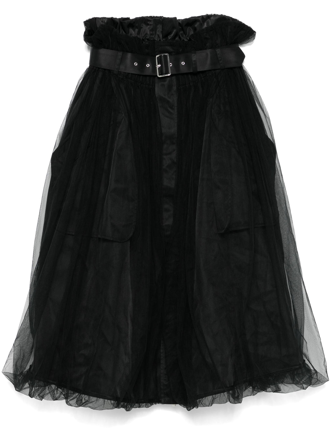 Buckle Tulle Skirt