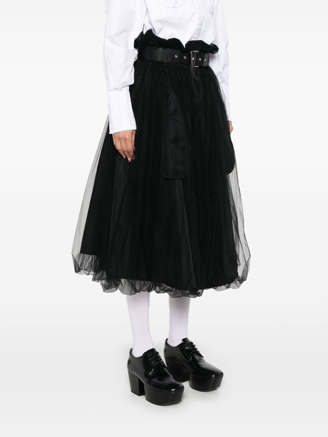 Buckle Tulle Skirt