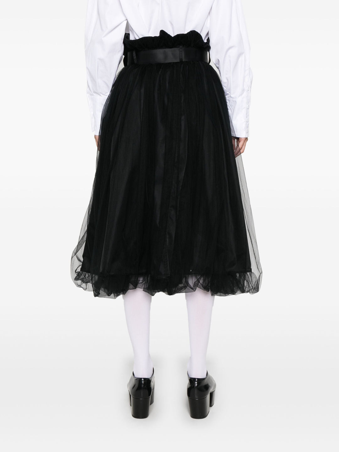 Buckle Tulle Skirt