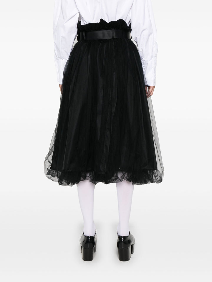 Buckle Tulle Skirt