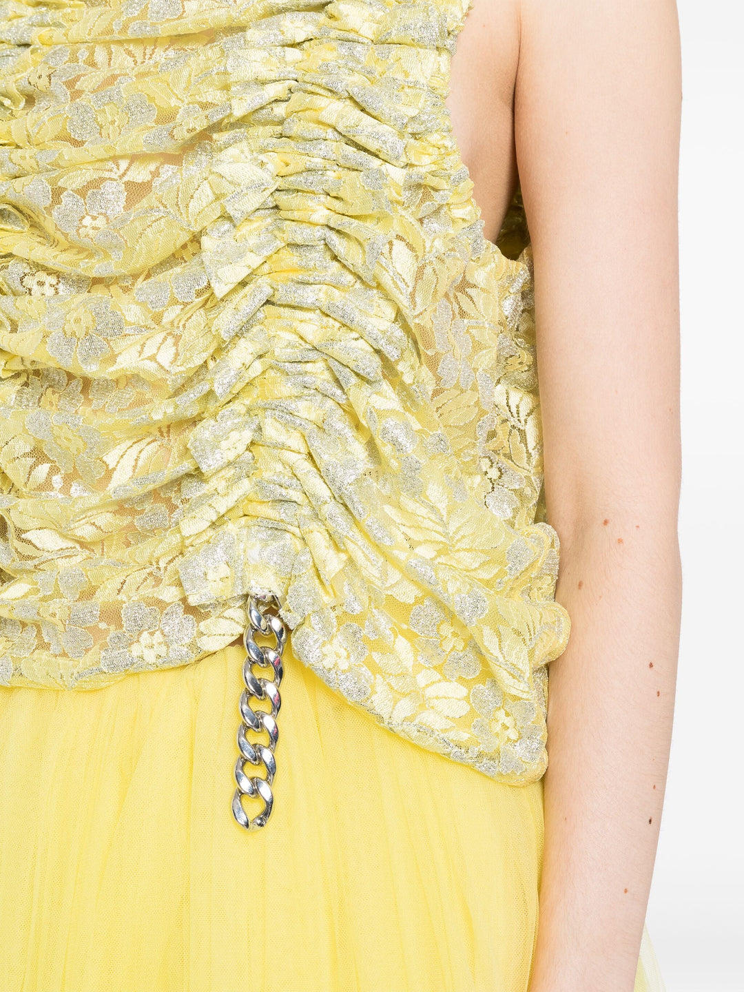 Printed Ruffles Vest