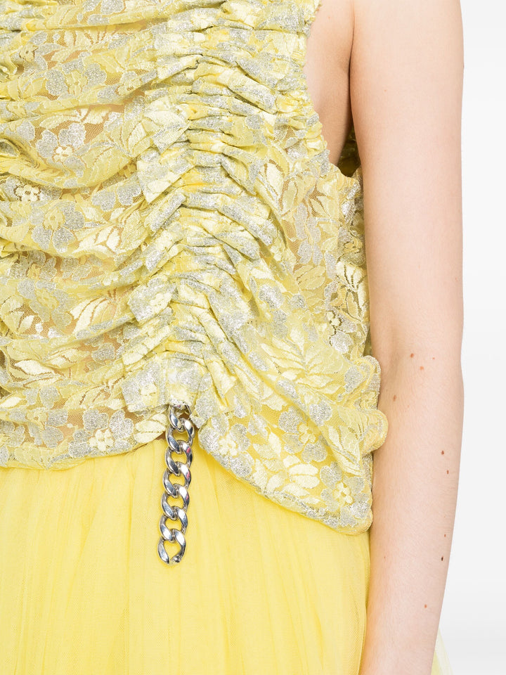 Printed Ruffles Vest