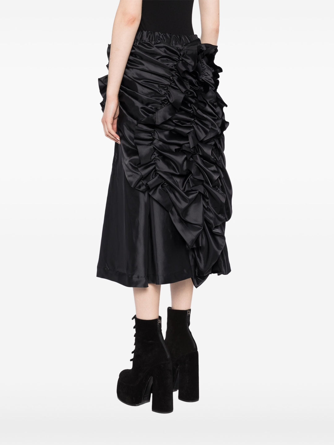 Diagonal Ruffles Skirt