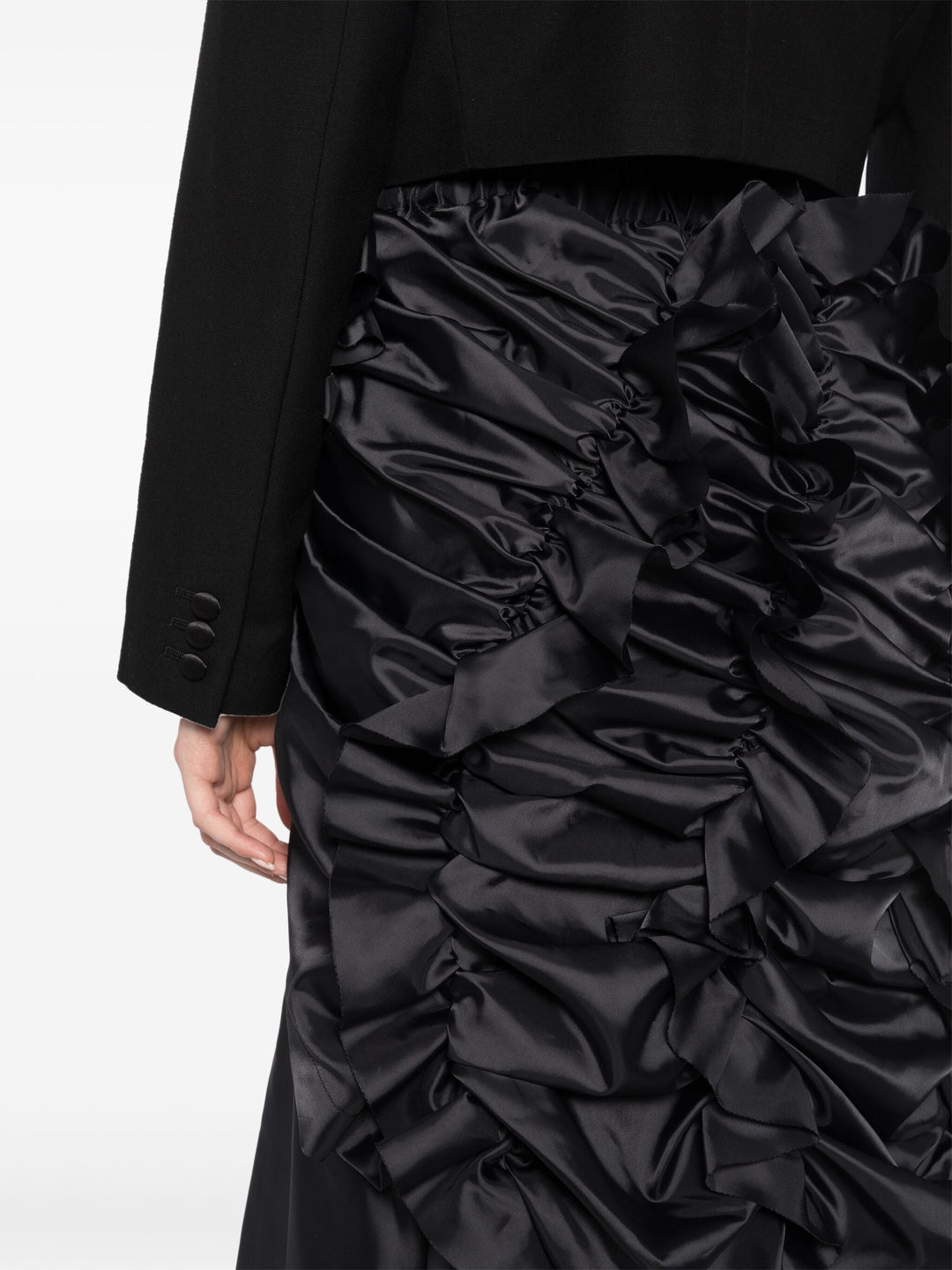 Diagonal Ruffles Skirt