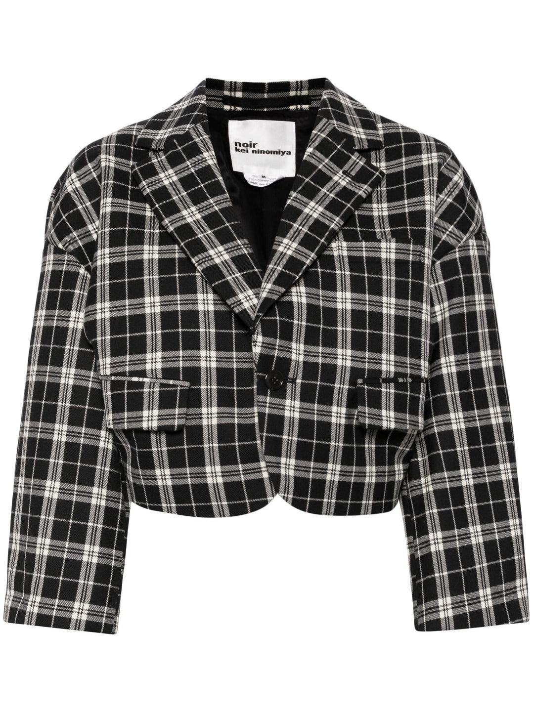 Checker Crop Blazer