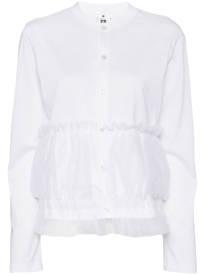 Tulle Insert Cardigan