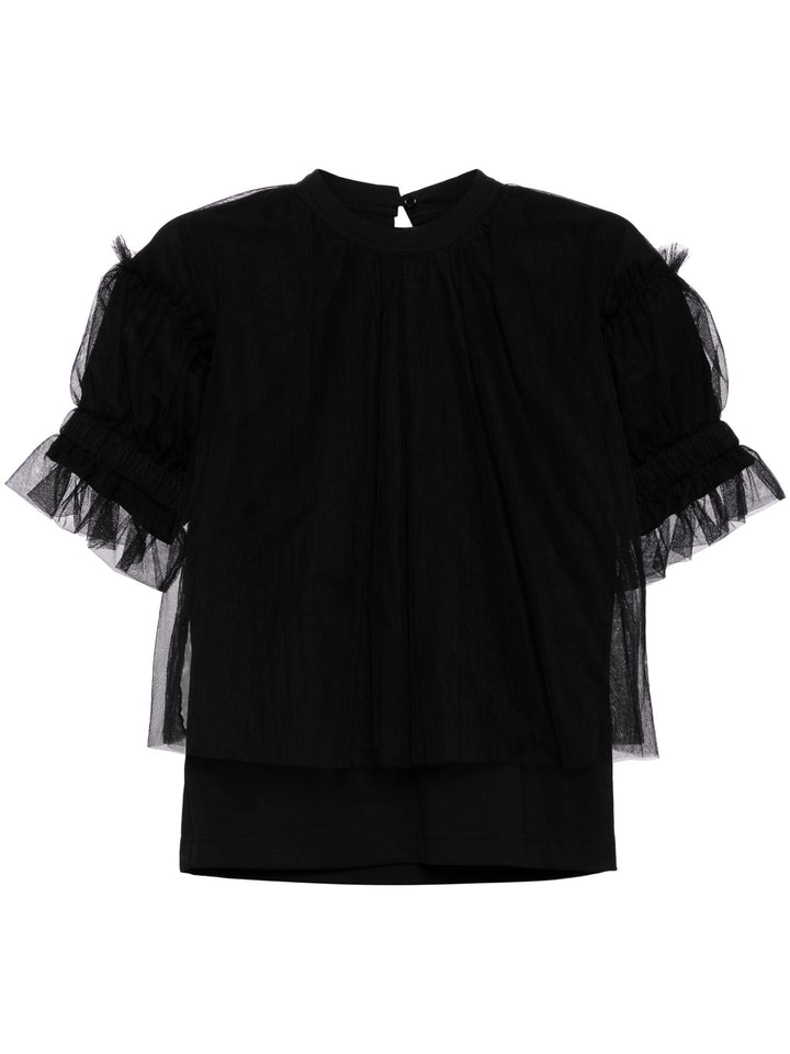 Tulle Layered Top