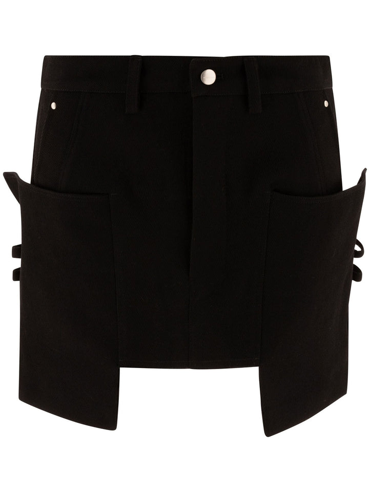 Stefan Mini Wool Drill Skirt