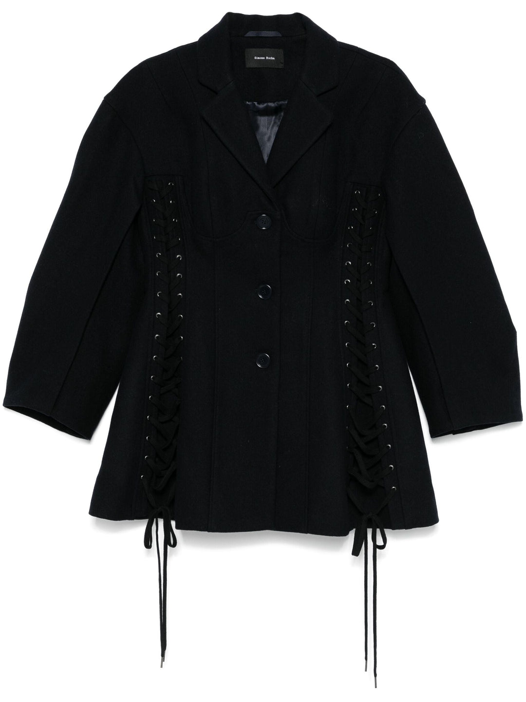 Puff Sleeve Sculpted Corset Jacket