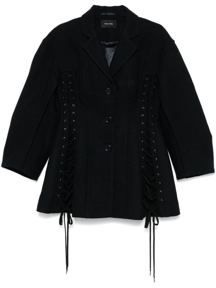 Puff Sleeve Sculpted Corset Jacket