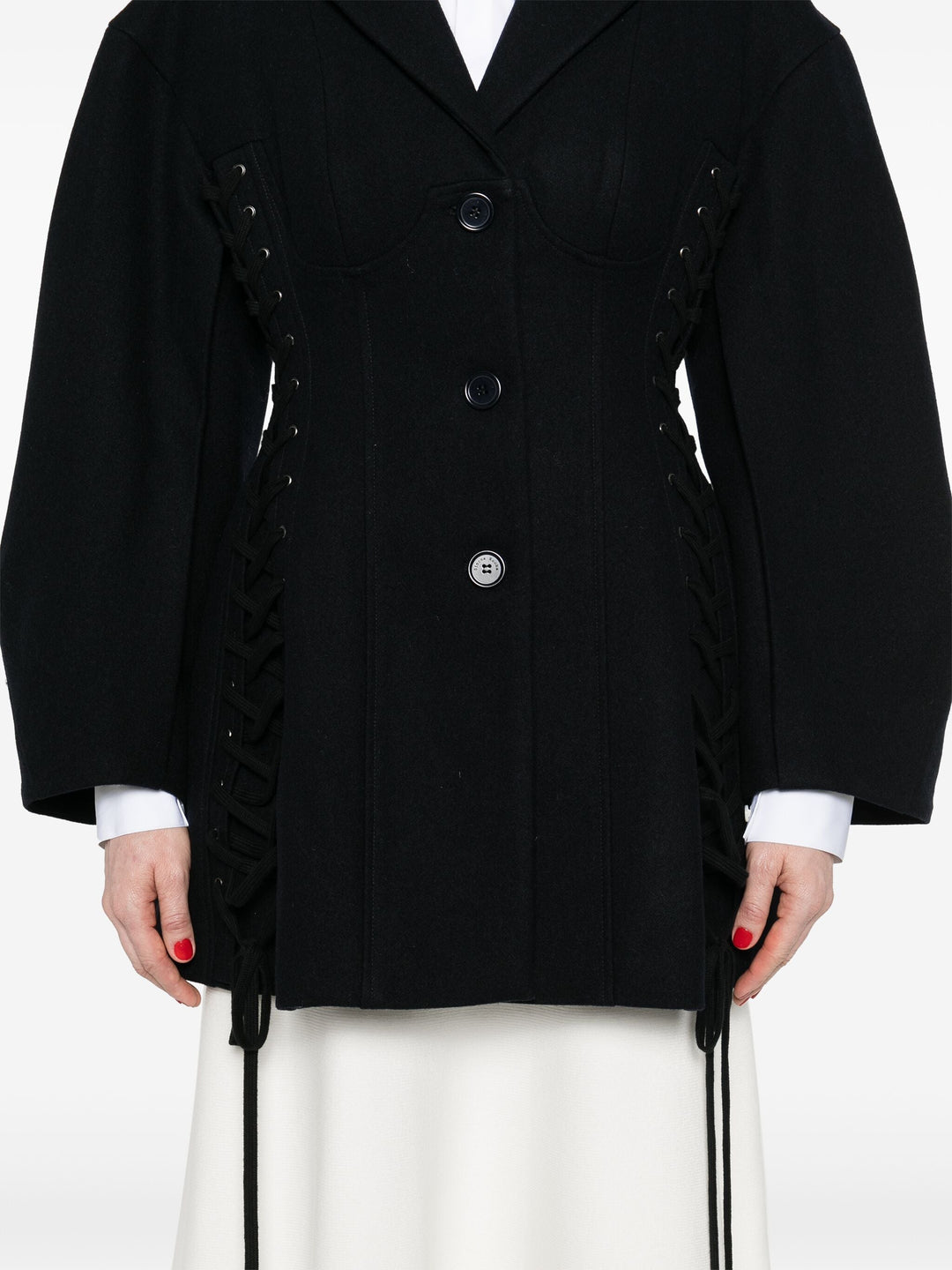 Puff Sleeve Sculpted Corset Jacket