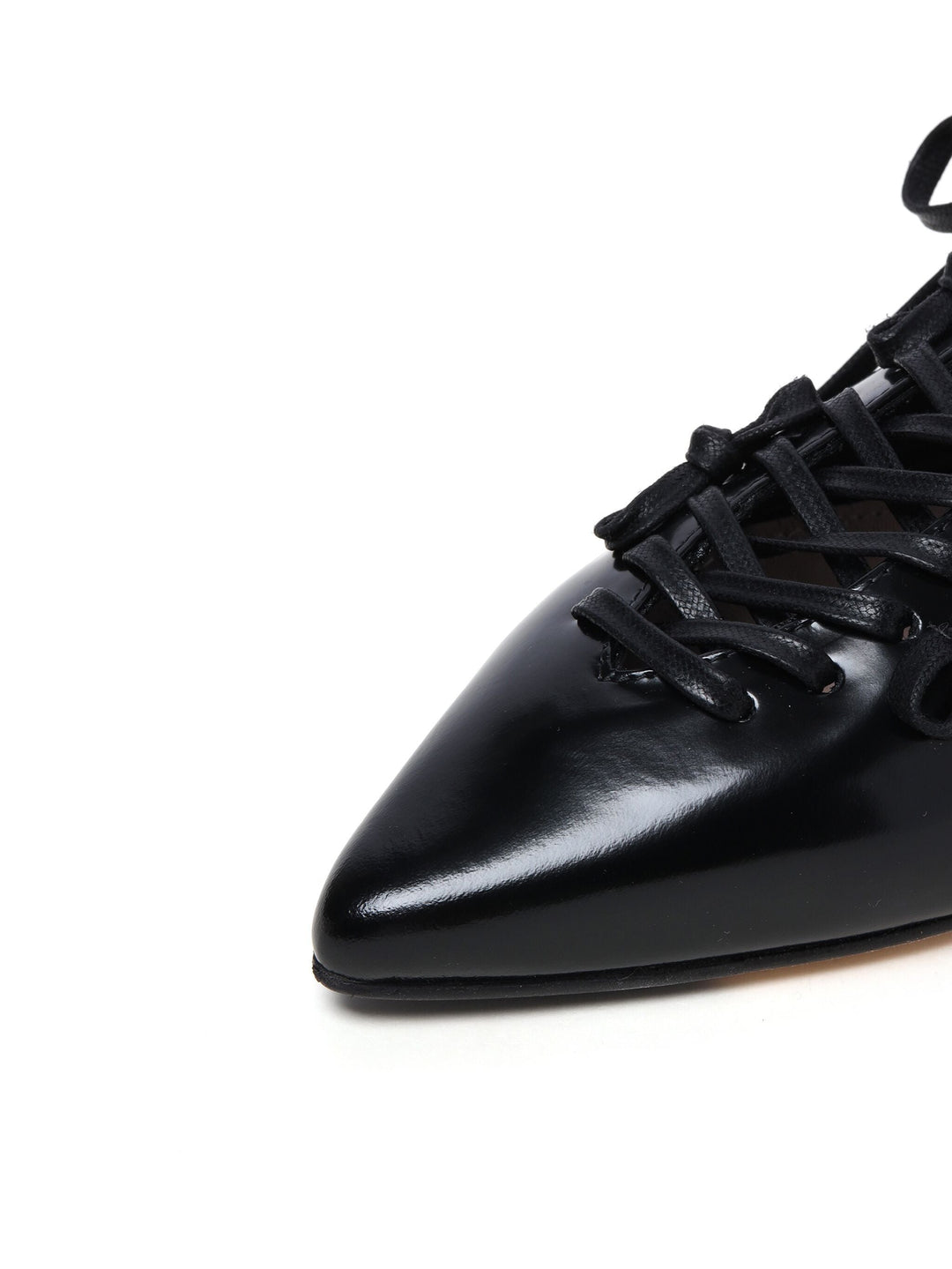 Faux Fur Pointed Toe Flat Shoe