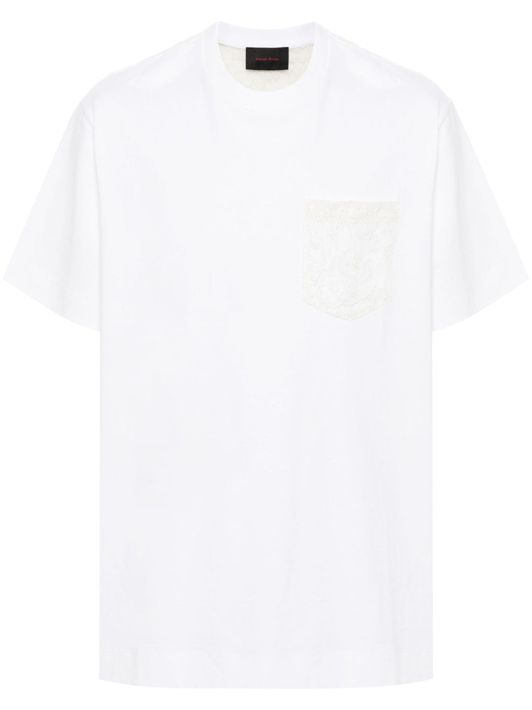 Sheer Lace Panel T-Shirt