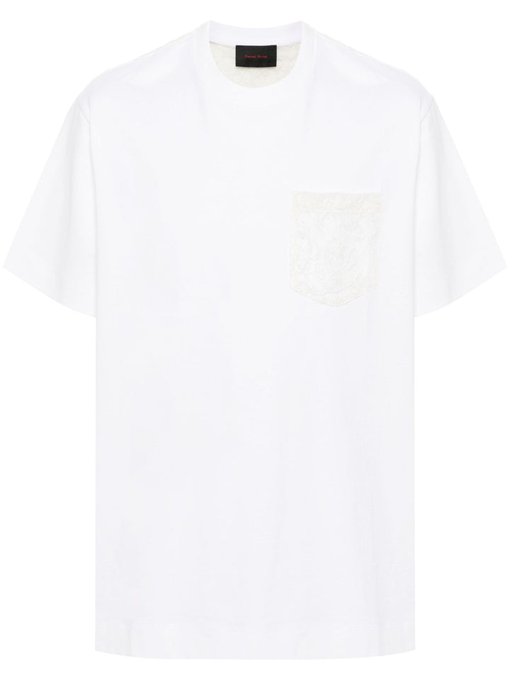 Sheer Lace Panel T-Shirt