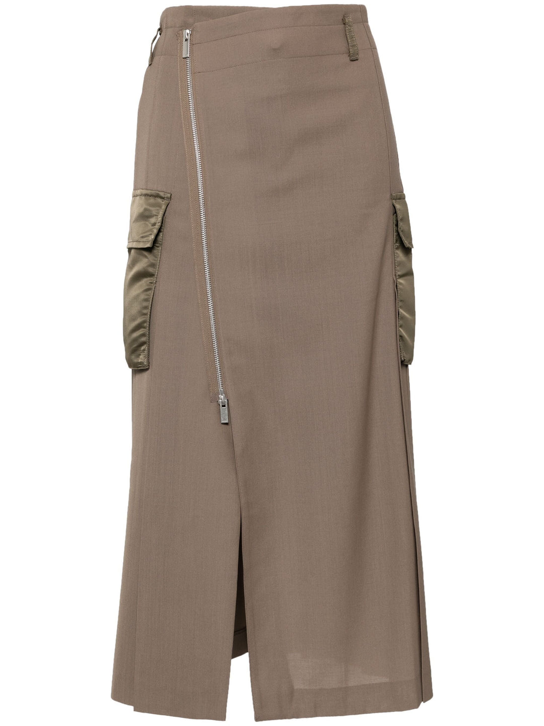 Suiting X Nylon Twill Skirt
