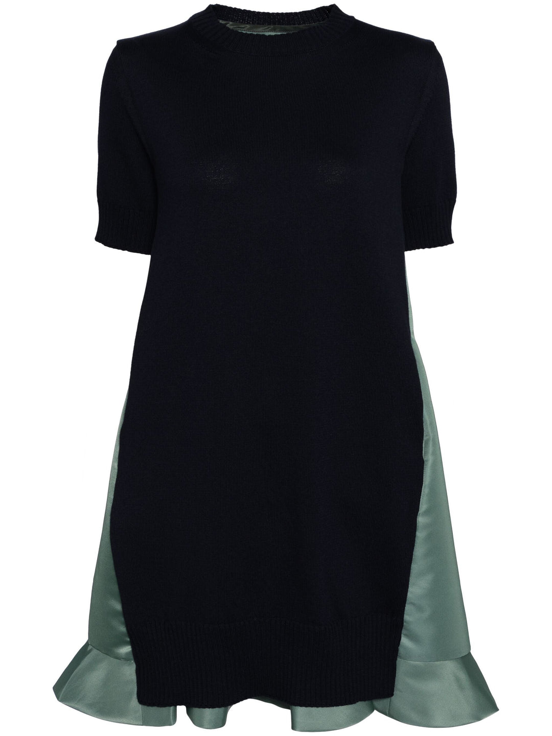 Nylon Twill X Knit Dress