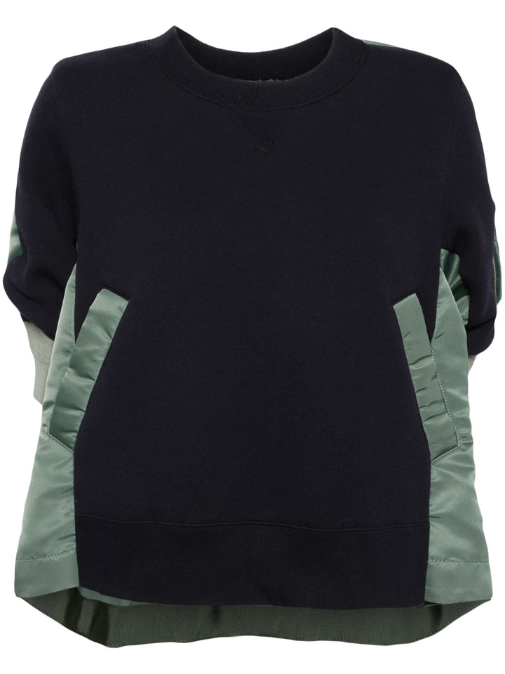 Nylon Twill X Sponge Sweat Pullover