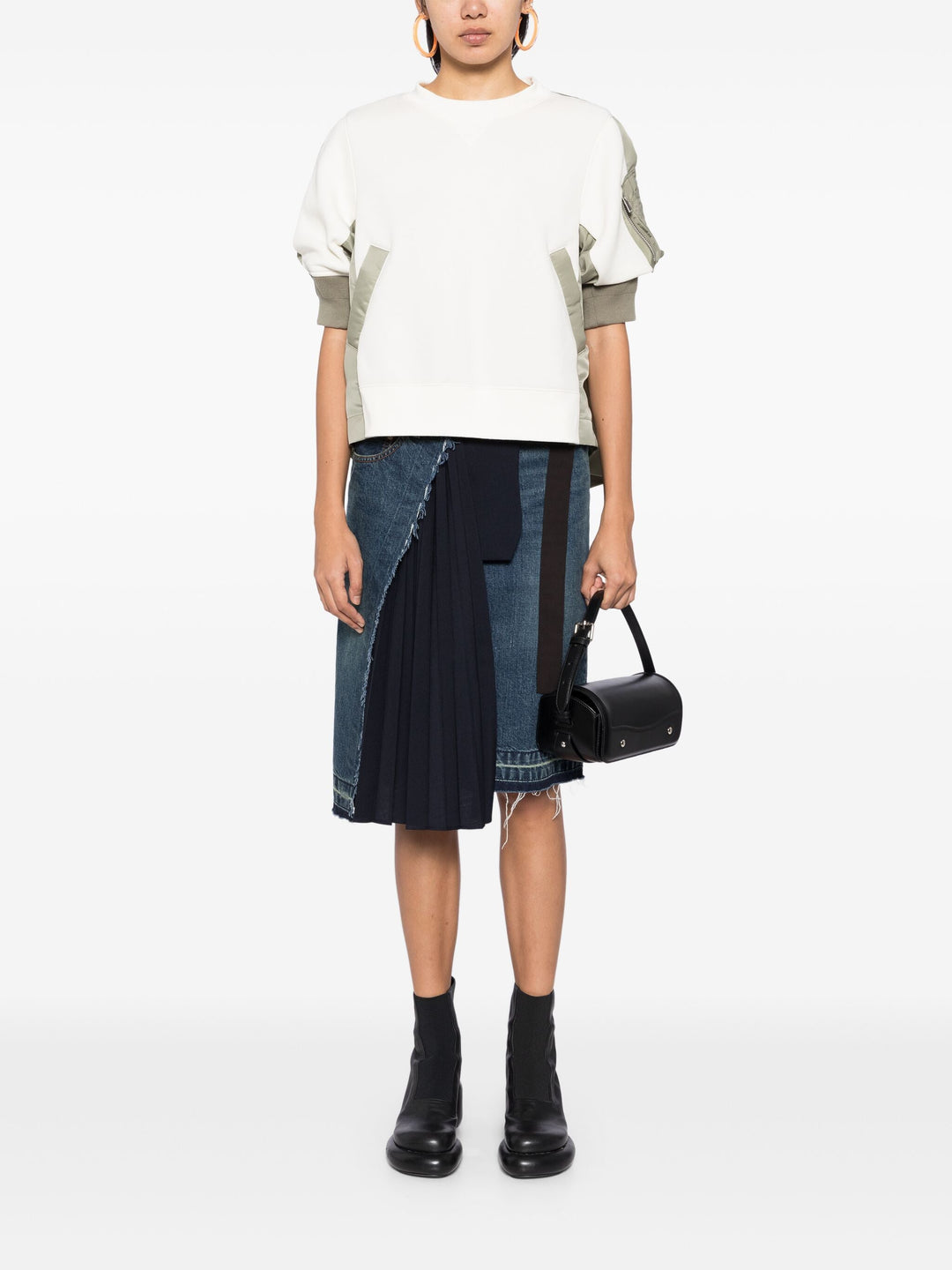 Nylon Twill X Sponge Sweat Pullover