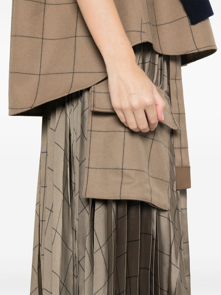 Windowpane Skirt