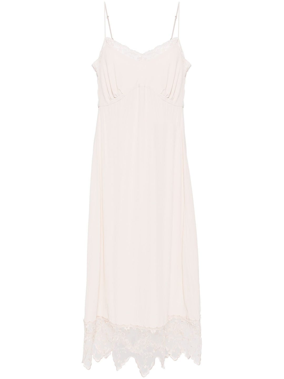 Slip Dress With Lace Trim