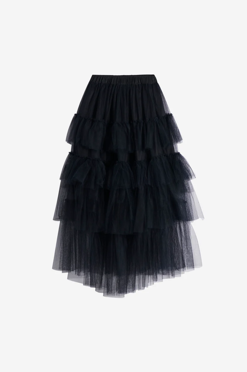 Long Tutu Skirt With Embroidered Details