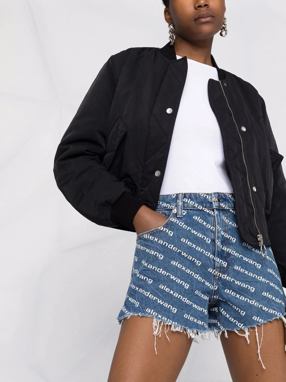 Bite Logo Short In Deep Blue Denim