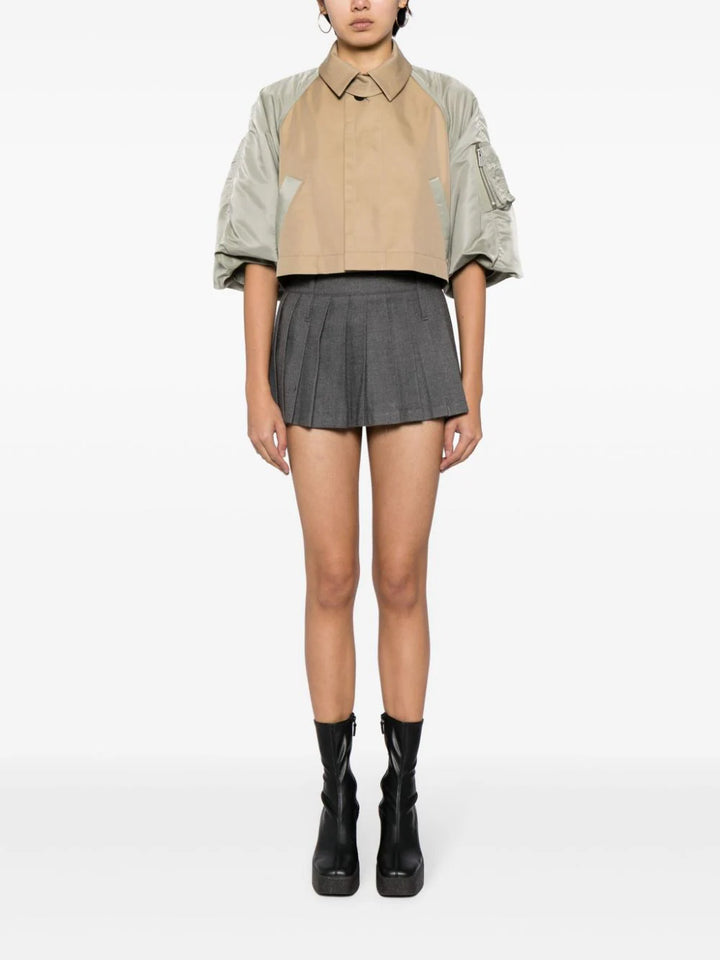 코튼 개버딘 x 나일론 트윌 재킷