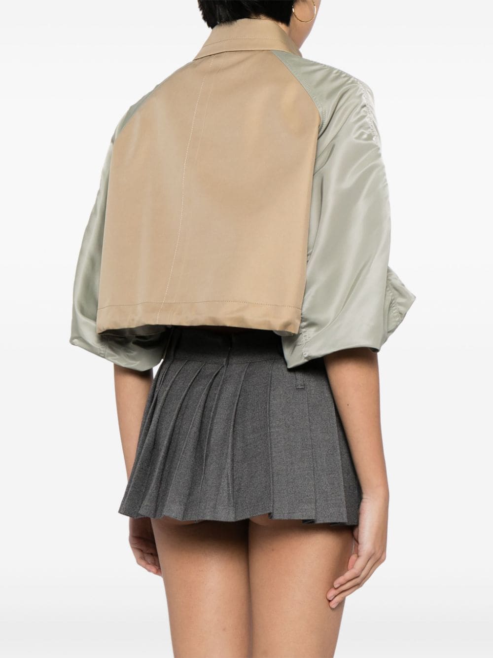 코튼 개버딘 x 나일론 트윌 재킷