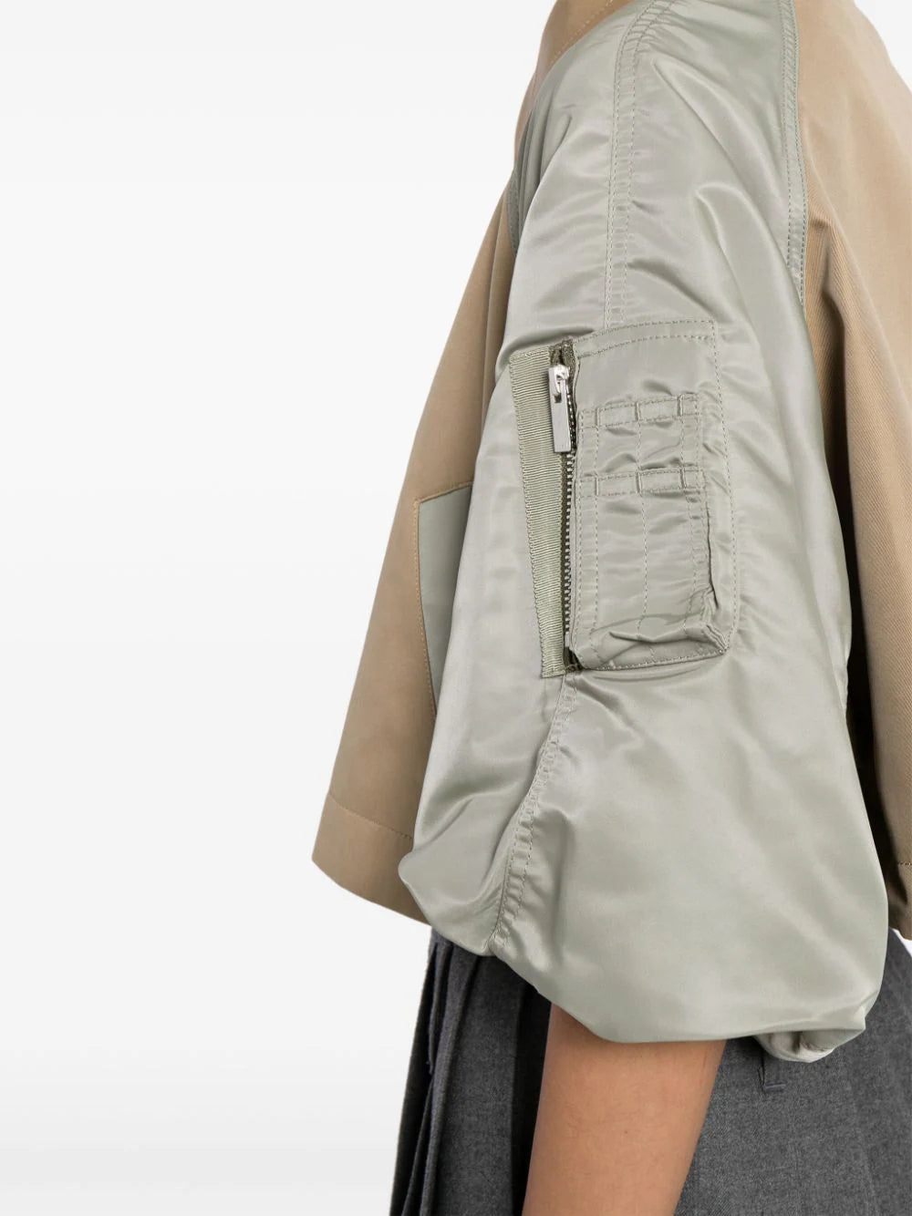 코튼 개버딘 x 나일론 트윌 재킷