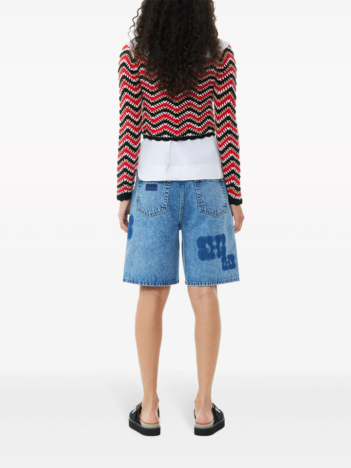 코튼 크로셰 카디건