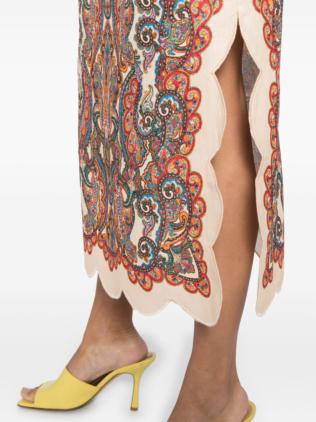 Ottie Scallop Midi Skirt