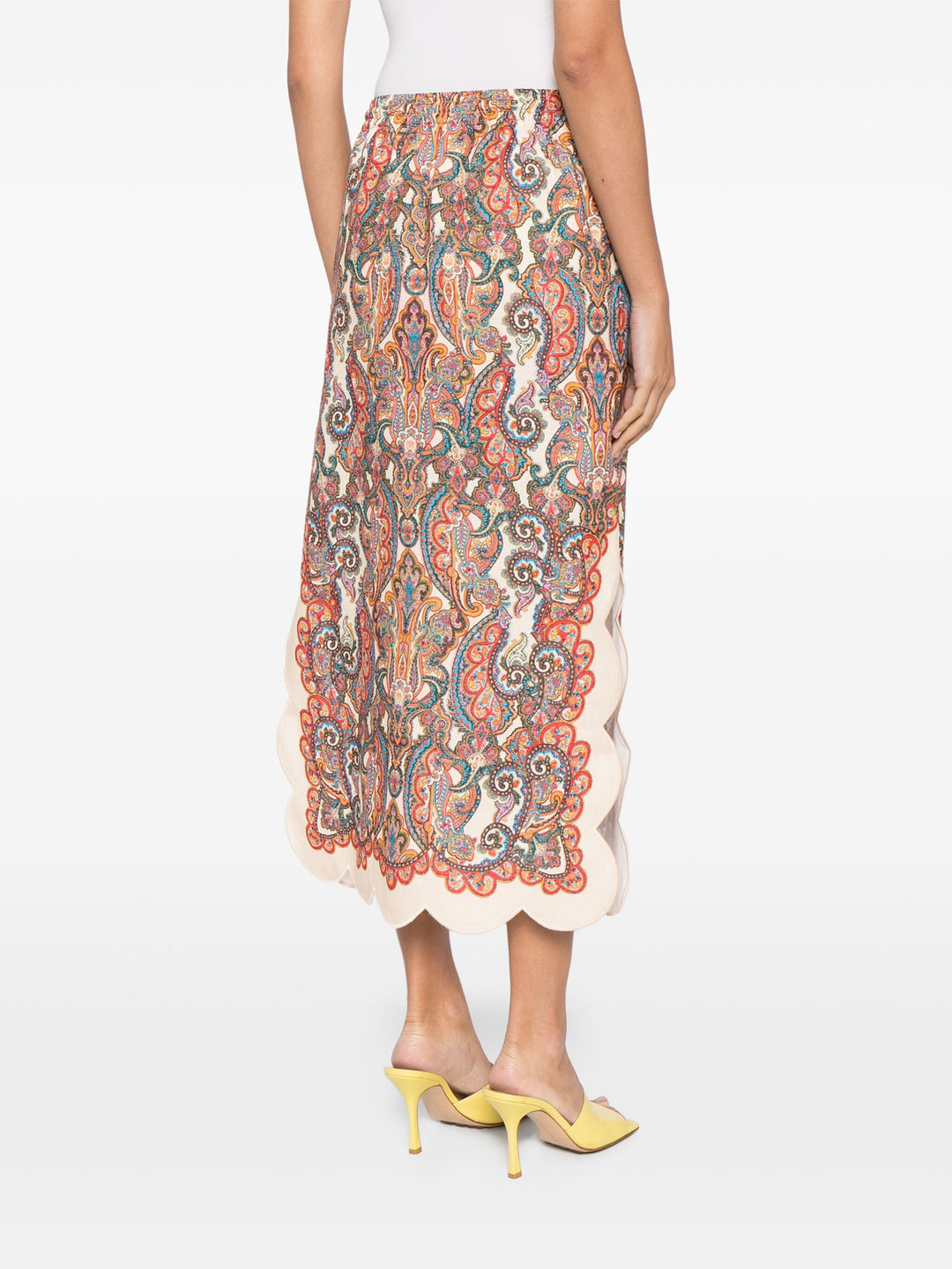 Ottie Scallop Midi Skirt