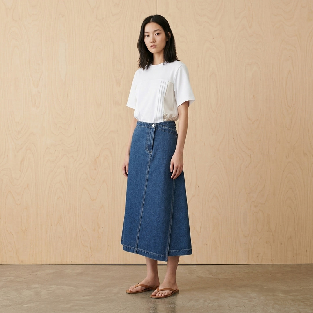 Asymmetrical Denim Midi Skirt | 3.1 Phillip Lim | Club21 - lifestyle