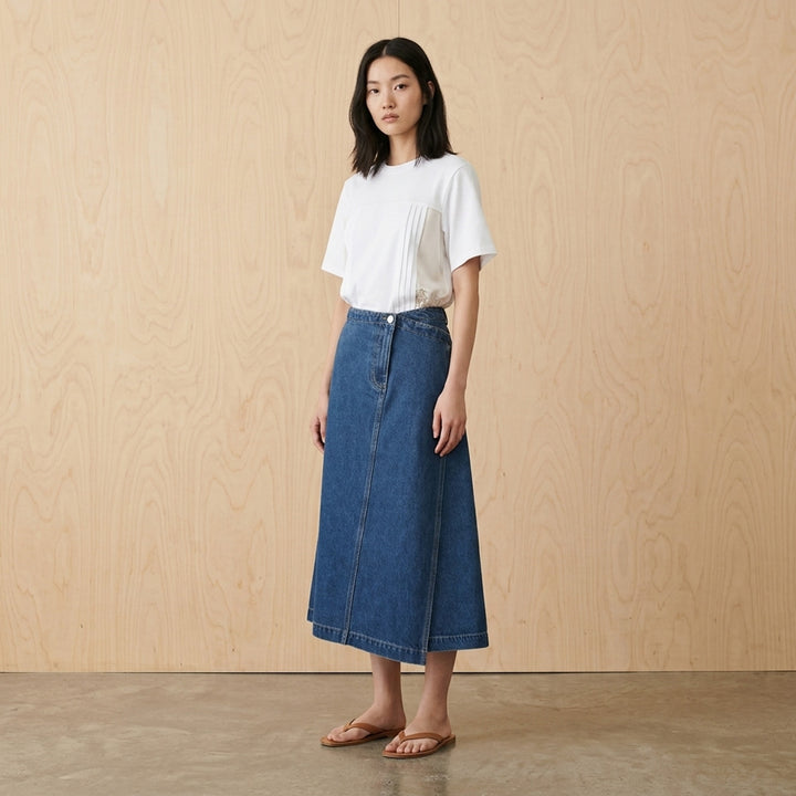 Asymmetrical Denim Midi Skirt | 3.1 Phillip Lim | Club21 - lifestyle