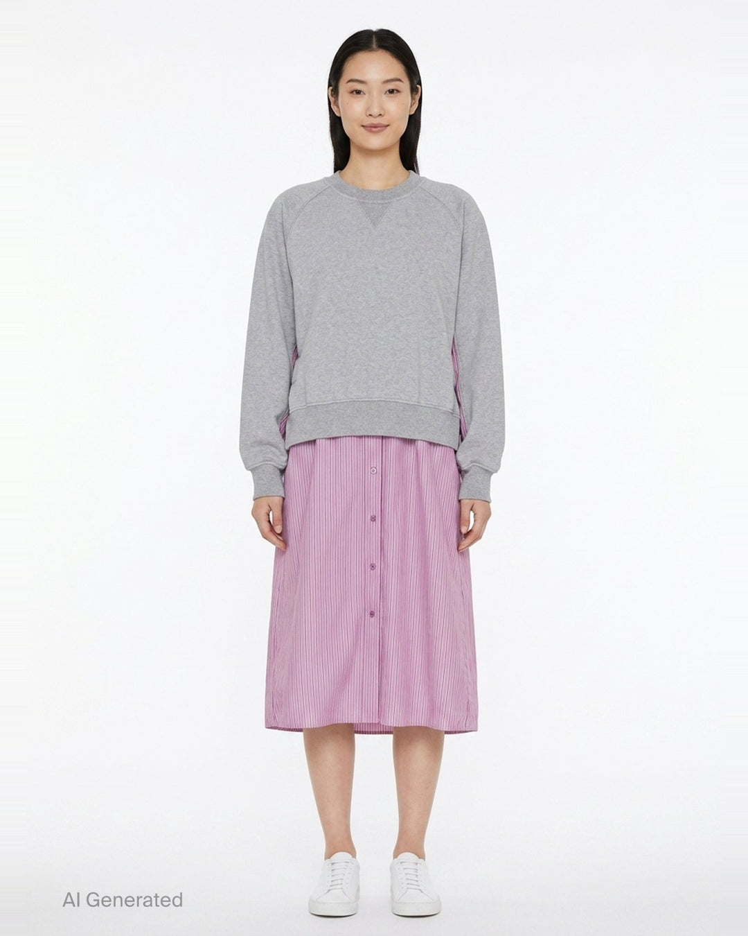 French Terry Midi Dress | 3.1 Phillip Lim | Club21 - front