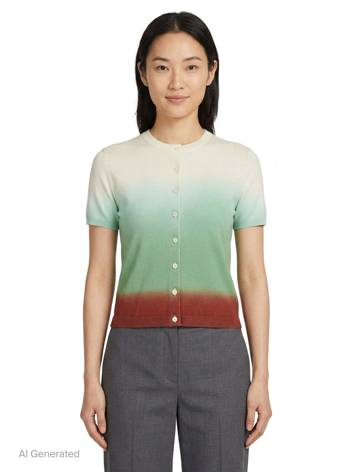 Lightweight Short Sleeve Button-Up Cardigan | 3.1 Phillip Lim | Club21 - front
