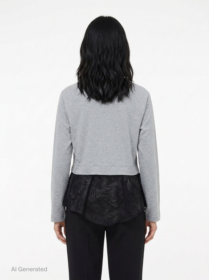 Long Sleeve Organza Combo Tee | 3.1 Phillip Lim | Club21 - back