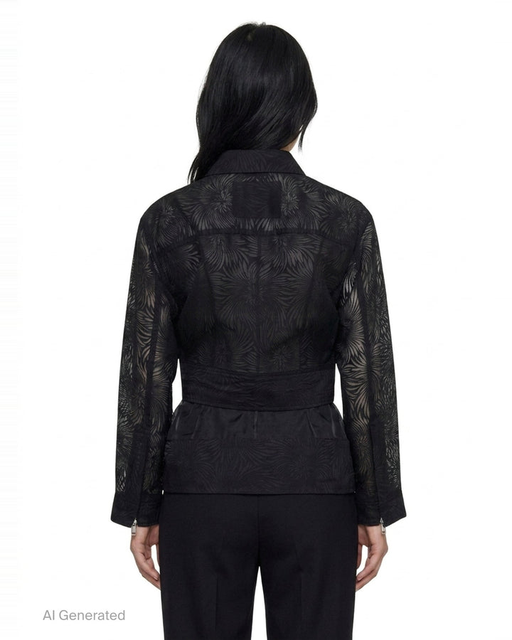 Organza Fil Coupé Double Layer Blouson | 3.1 Phillip Lim | Club21 - back