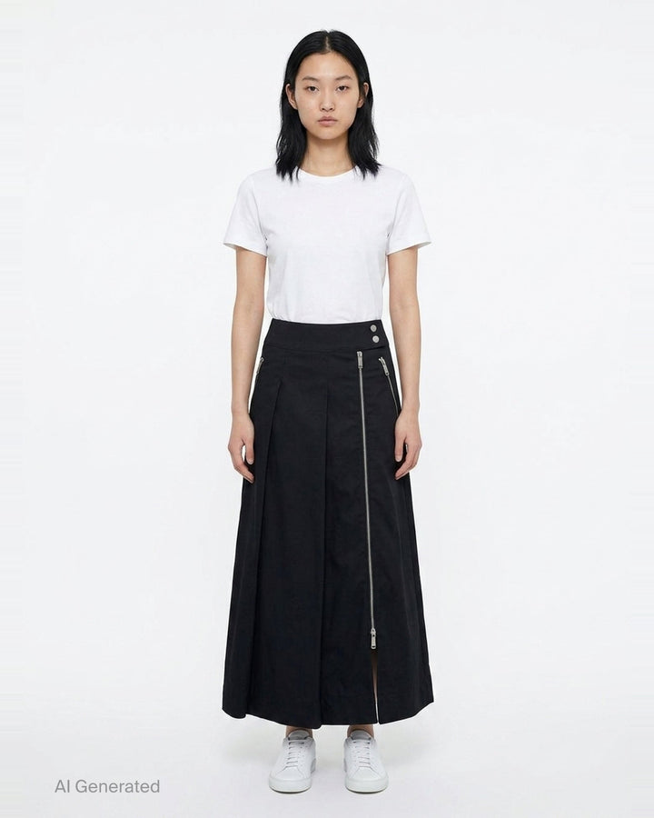 Pleated Utility Midi Skirt | 3.1 Phillip Lim | Club21 - front