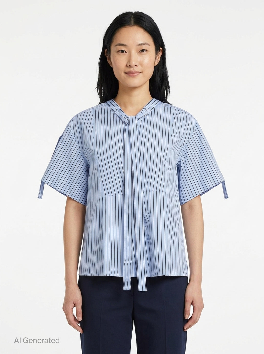 Short Sleeve Striped Blouse | 3.1 Phillip Lim | Club21 - front